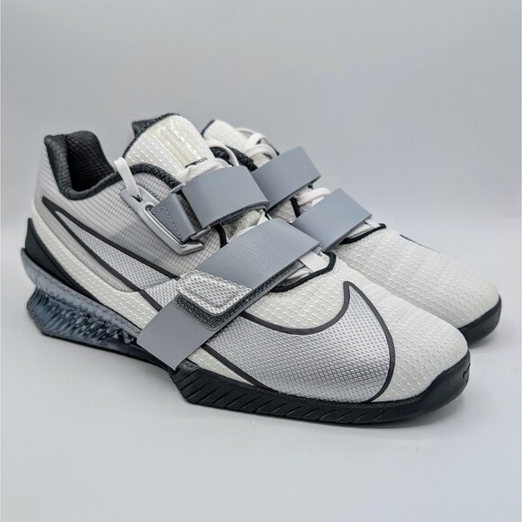 Nike Romaleos 4 SE Lifting Shoes FZ8663-100 Silver Wolf Grey Men's Size 10.5